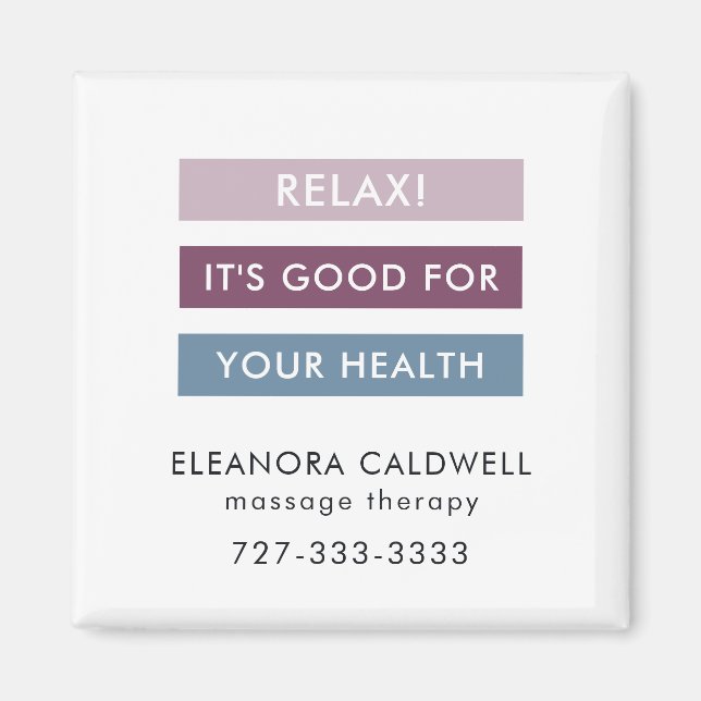 Imán Terapia de Masaje Bandas Modernas Línea de Etiquet (Frente)