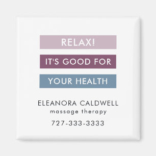 Imán Terapia de Masaje Líneas Modernas de Etiqueta