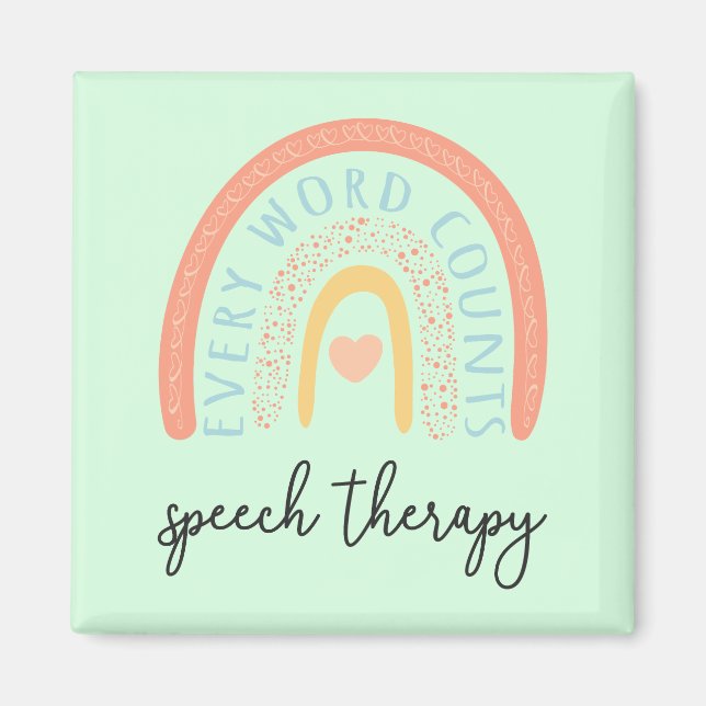 Imán Terapia del habla II - Cada palabra cuenta (Frente)