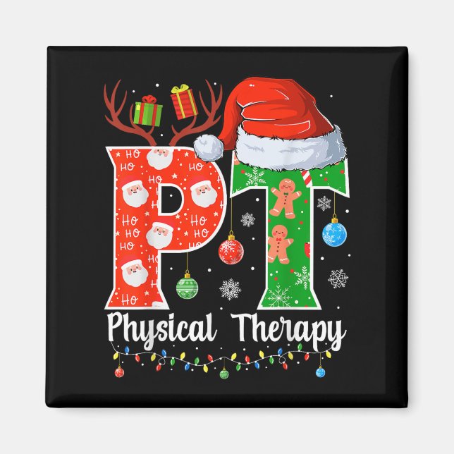 Imán Terapia Física de Navidad Pt Navidad Terapia Físic (Frente)