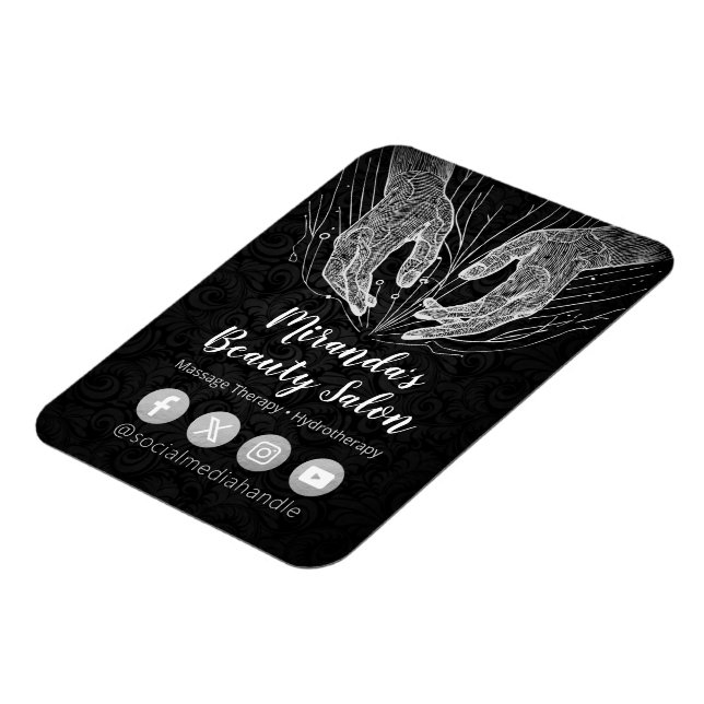 Imán Terapia Masajista Manos Curadoras Energía Spa Well (Lado Izquierdo)