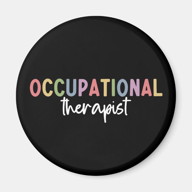 Imán Terapia ocupacional frente a terapia ocupacional (Frente)