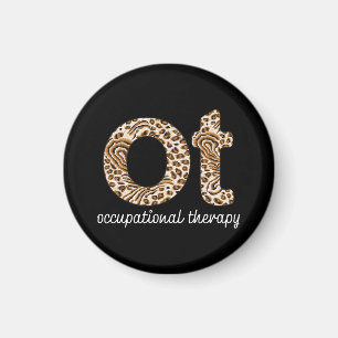 Imán Terapia Ocupacional OT Estampado de Guepardo