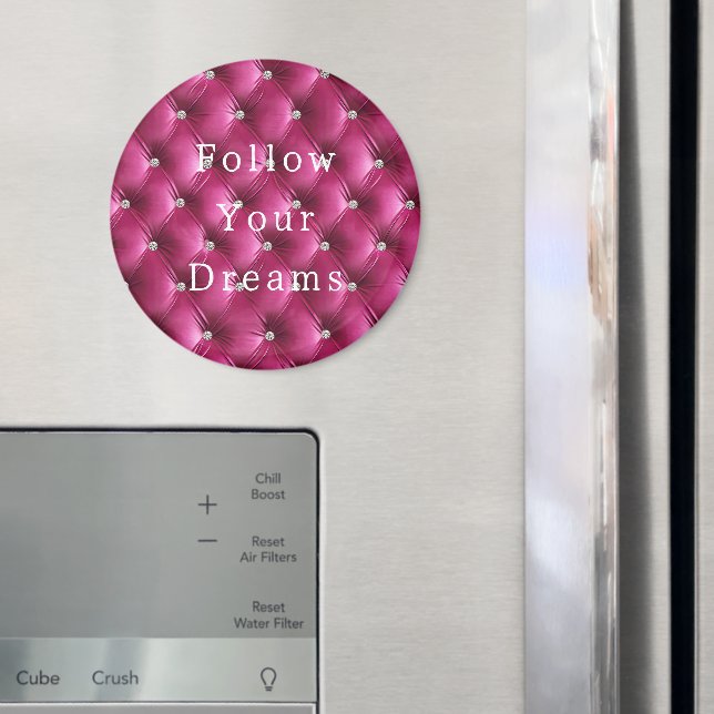 Imán Terciopelo de imitación rosa de lujo suave (In situ (nevera))