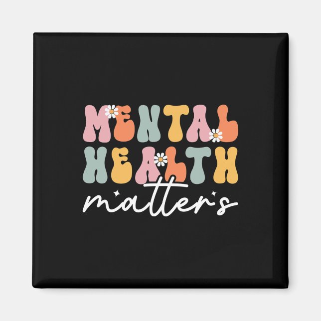 Imán Terminar con el Estigma Problemas de Salud Mental  (Frente)