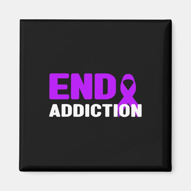 Imán Terminar con la adicción - Conciencia sobre la adi (Frente)