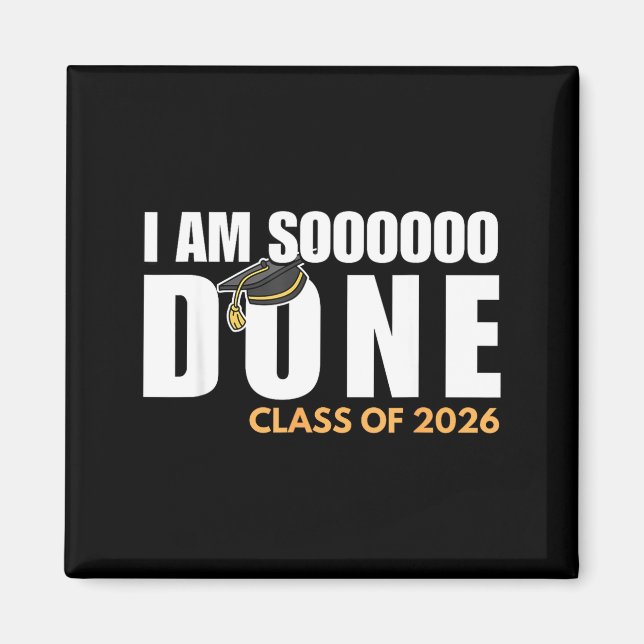 Imán Terminé clase de 2026 graduación de último año gra (Frente)