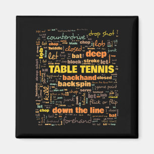 Imán Términos de terminología de tenis de mesa utilizad