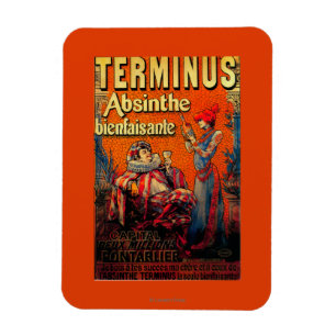 Imán Terminus Absinthe Vintage PosterEurope