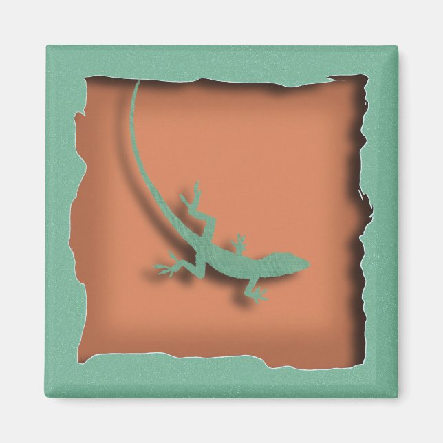 Imán Terra Cotta Lizard Magnet (Frente)