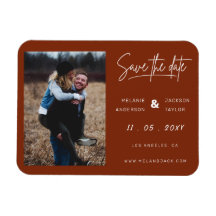 Terracota Naranja quemado simple manuscrita Foto S