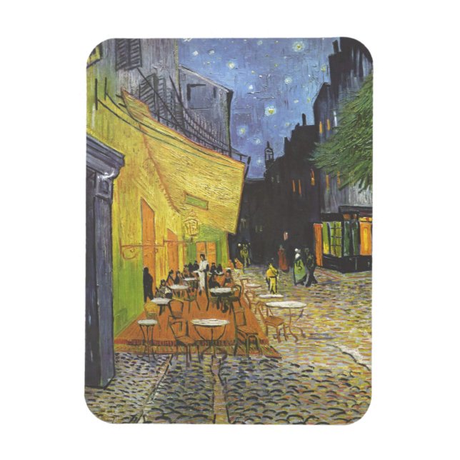 Imán Terraza cafetería en Night Van Gogh (Vertical)