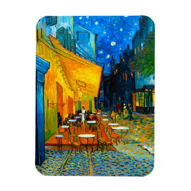 Imán Terraza Van Gogh Café de noche (Vertical)