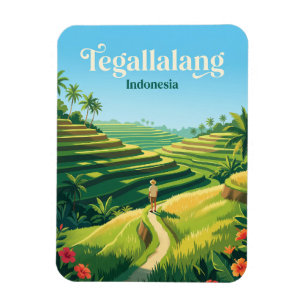 Imán Terrazas de arroz de Tegallalang Indonesia