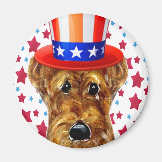 IMÁN TERRIER AIREDALE (Frente)