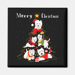 Imán Terrier Blanco de West Highland Westie Árbol de Na