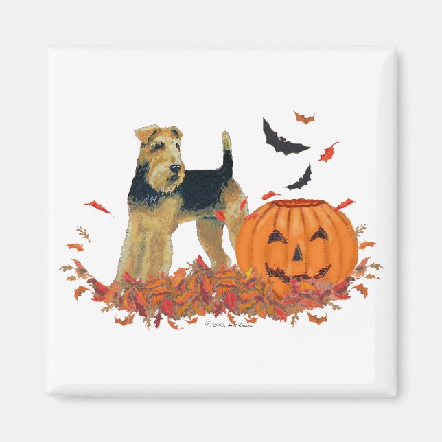 Imán Terrier de Halloween (Frente)