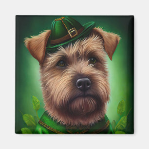 Imán Terrier de la Bahía de Chesapeake vestido para el 