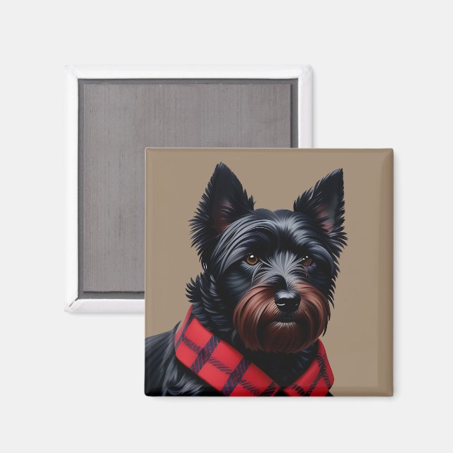 Imán Terrier Escocés (Anverso/Reverso)