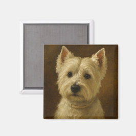 Imán Terrier West Highland Blanco