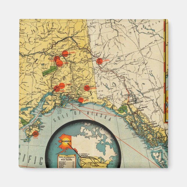 Imán Territorio de Alaska (Frente)