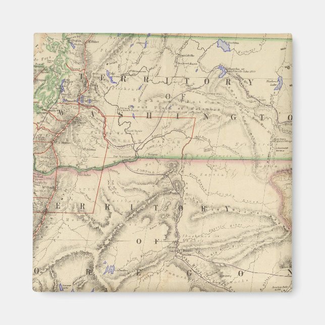 Imán Territorios de Washington y Oregón (Frente)