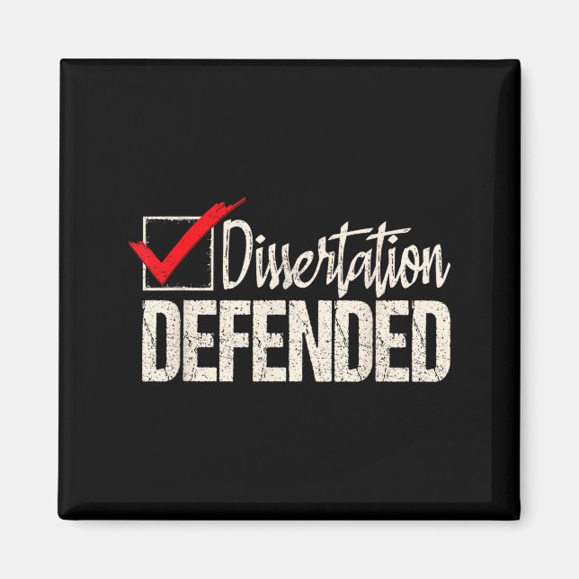 Imán Tesis defendida - graduado de doctorado ph.d. (Frente)