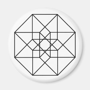 Imán Tesseract (esquema negro)