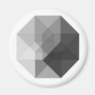 Imán Tesseract (greyscale)