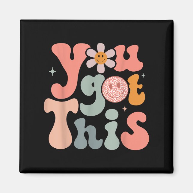 Imán Test Day Teacher Shirt Motivational Testing Day St (Frente)