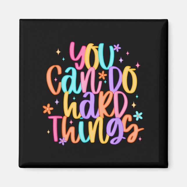 Imán Test Day You Can Do Hard Things Teacher Testing Da (Frente)