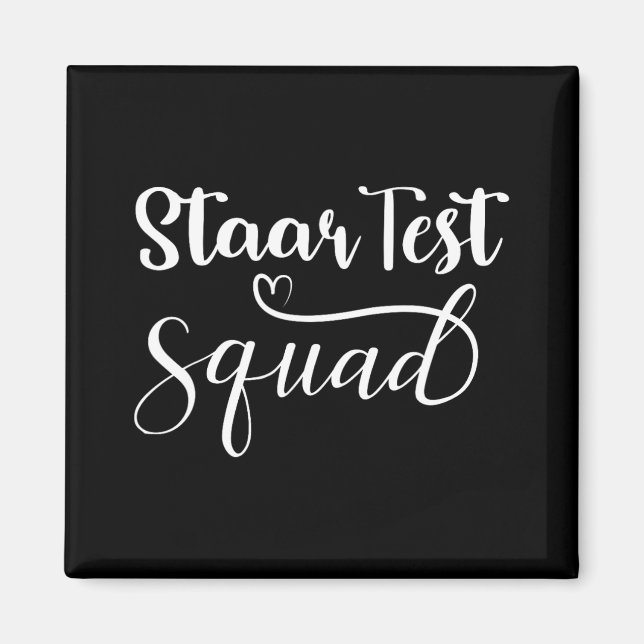 Imán Test Squad Funny Teacher Student Testing Day (Frente)