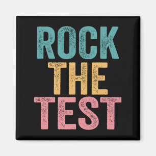 Imán Test Vintage Test Day Funny Testing Day Teache