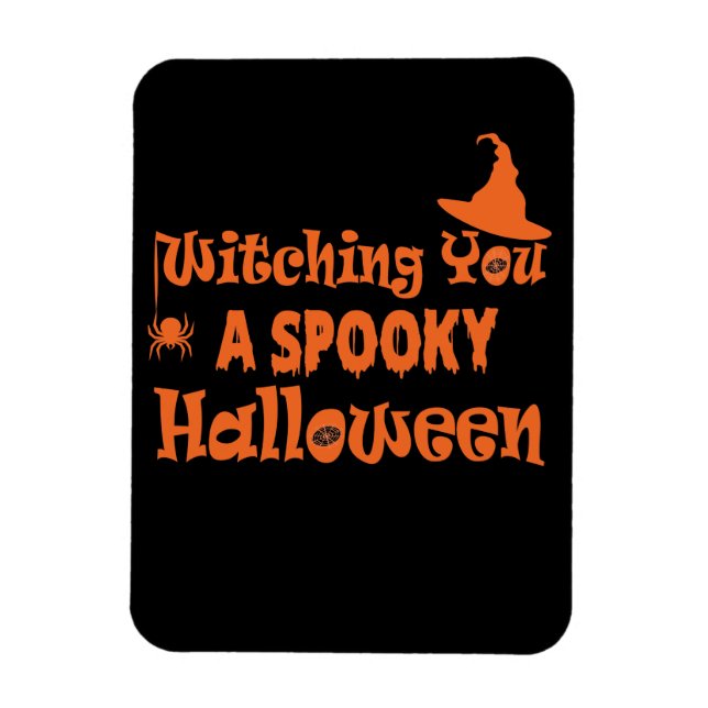 Imán Testigo de una Halloween fantasmal (Vertical)