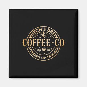 Imán Testigos Brew Café Co Halloween Witch Coffee Love