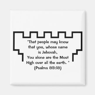 Imán Testigos de Jehová Salmos 83:18 Magnet