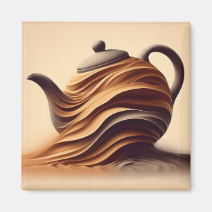 Imán Tetera abstracta minimalista zen fluida