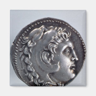 Imán Tetradrachma que representa a Alexander el grande