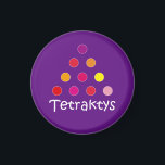 Imán Tetraktys<br><div class="desc">Se atribuye a Pitágoras el haber ideado la «Tetraktys», una figura triangular compuesta por diez puntos ordenados en cuatro filas. Fue un símbolo de especial importancia para los pitagóricos, que solían juramentar en su nombre</div>