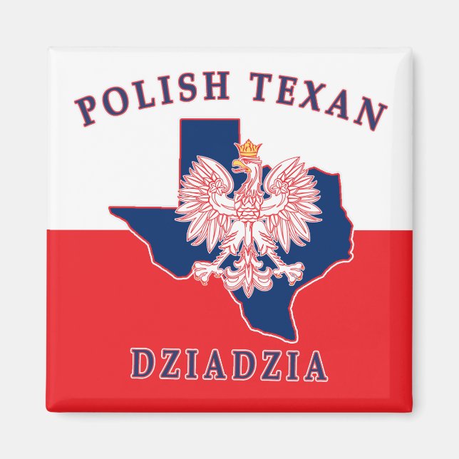 Imán Texan polaco Dziadzia (Frente)