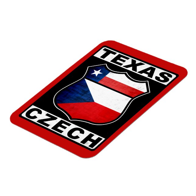 Imán Texas Czech American (Lado Izquierdo)