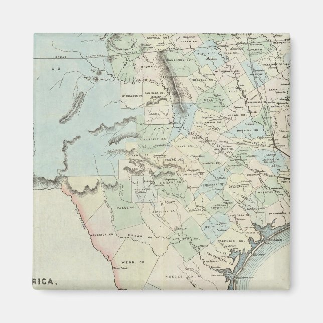 Imán Texas de los Estados Unidos de América (Frente)