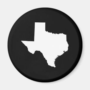 Imán Texas en blanco y negro