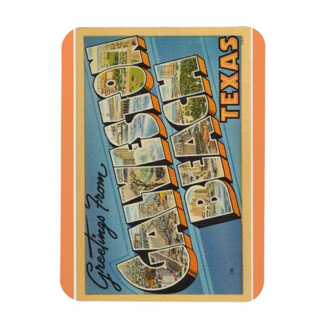 Imán Texas, Galveston Beach Magnet (Vertical)