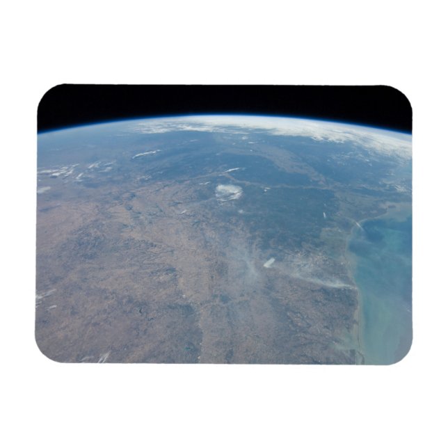 Imán Texas Panorámica Y El Golfo De México (Horizontal)