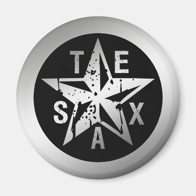 IMÁN TEXAS SILVER STAR (Frente)