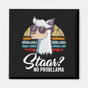 Imán Texas State Test Day Llama Alpaca Para Estudiantes