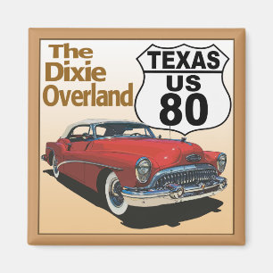 Imán Texas US Route 80 - The Dixie Overland