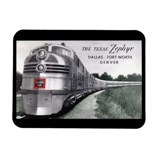 Imán Texas Zephyr Train Vintage (Horizontal)