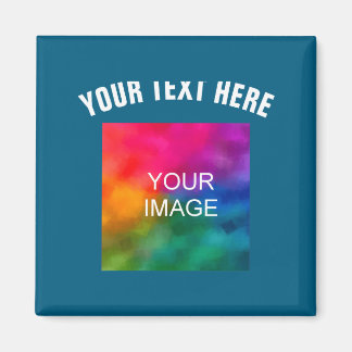 Imán Text Upload Photo Template Boys Kids Modern _1